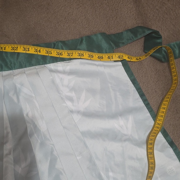 Chinese Hanfu Elegant Green Floral Women's Skirt - Picture 5 of 6